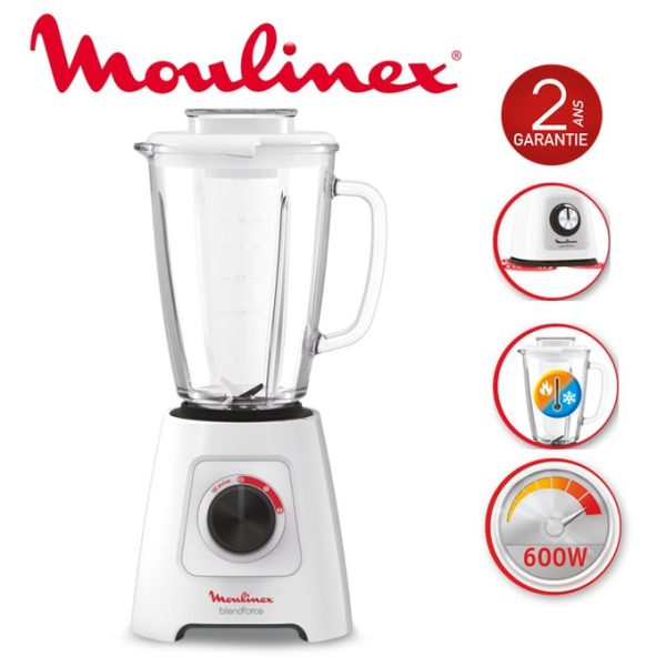 BLENDER BLENDFORCE BOL VERRE BASE PLASTIQUE 600W LM43P110