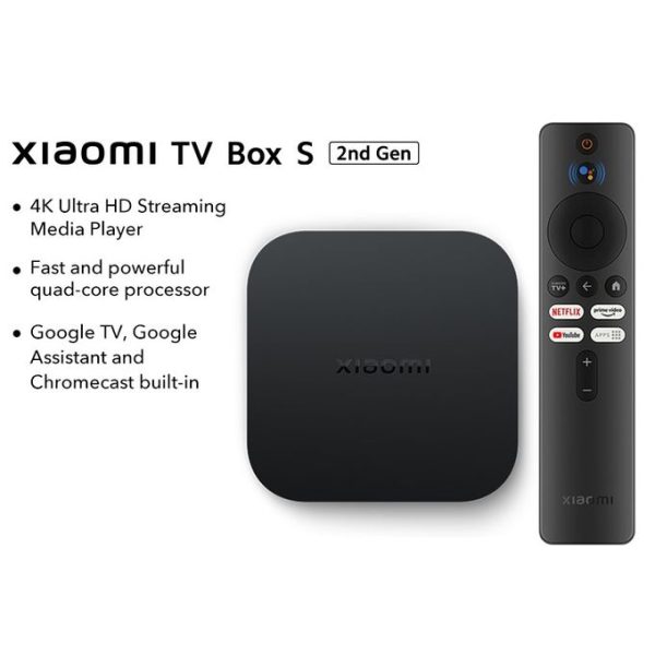 XIAOMI Mi TV Box S 2e Génération (2nd Gen) - 4K Ultra HD - 2GB RAM 8GB / Garantie 1 an