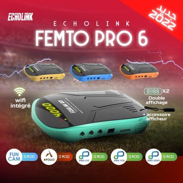 RECEPTEUR TV ECHOLINK FEMTO PRO 6