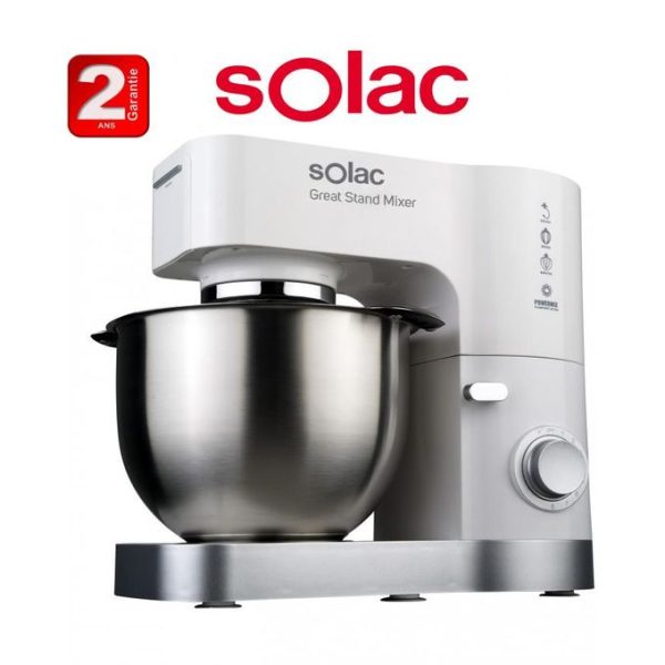 Solac Robot pétrin multifonctions Great 1200 W pétrir, 8 vitesses 5L-2ans de garantie