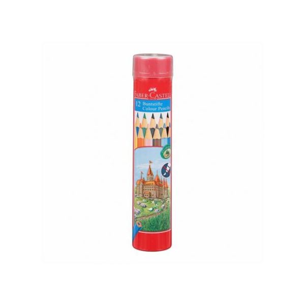 Faber castell Boîte Métallique De 12 Crayons De Couleur