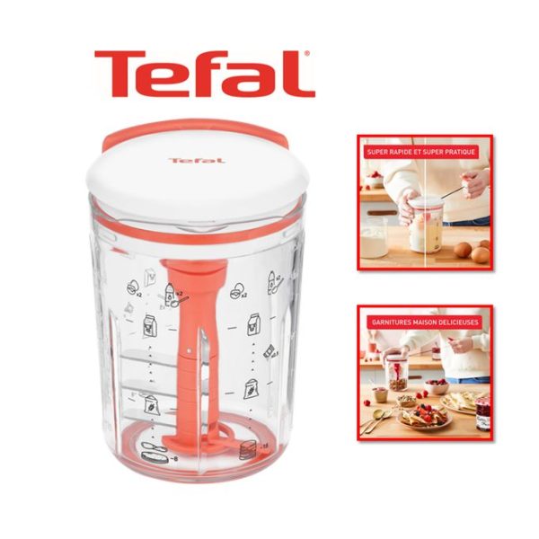 Tefal MIXEUR PATE A CREPES "PANCAKE EXPRESS" 900ML BLANC/ CORAIL K1844404