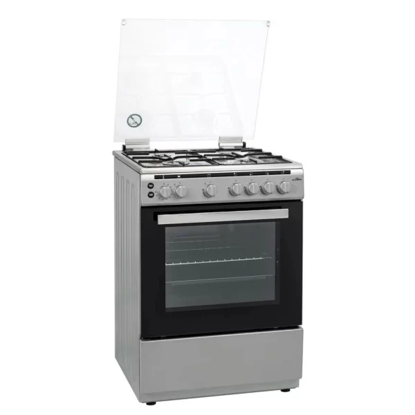 Cuisinière à gaz 60 cm 4 Brûleurs Support de casserole en fonte