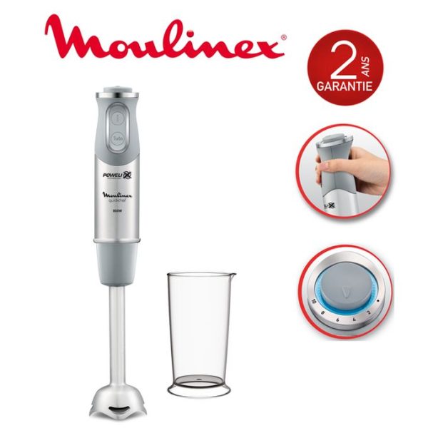 Moulinex MIXEUR PLONGEANT QUICKCHEF GRIS/INOX 800W 10V DD650D10
